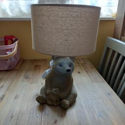 New and unused bear and baby lamp. Bought but changed mind on colour scheme. Collection from Wombourne WV5.