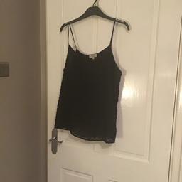 Ladies black lace frill top
Size 14
From Papaya
Pet and smoke free home