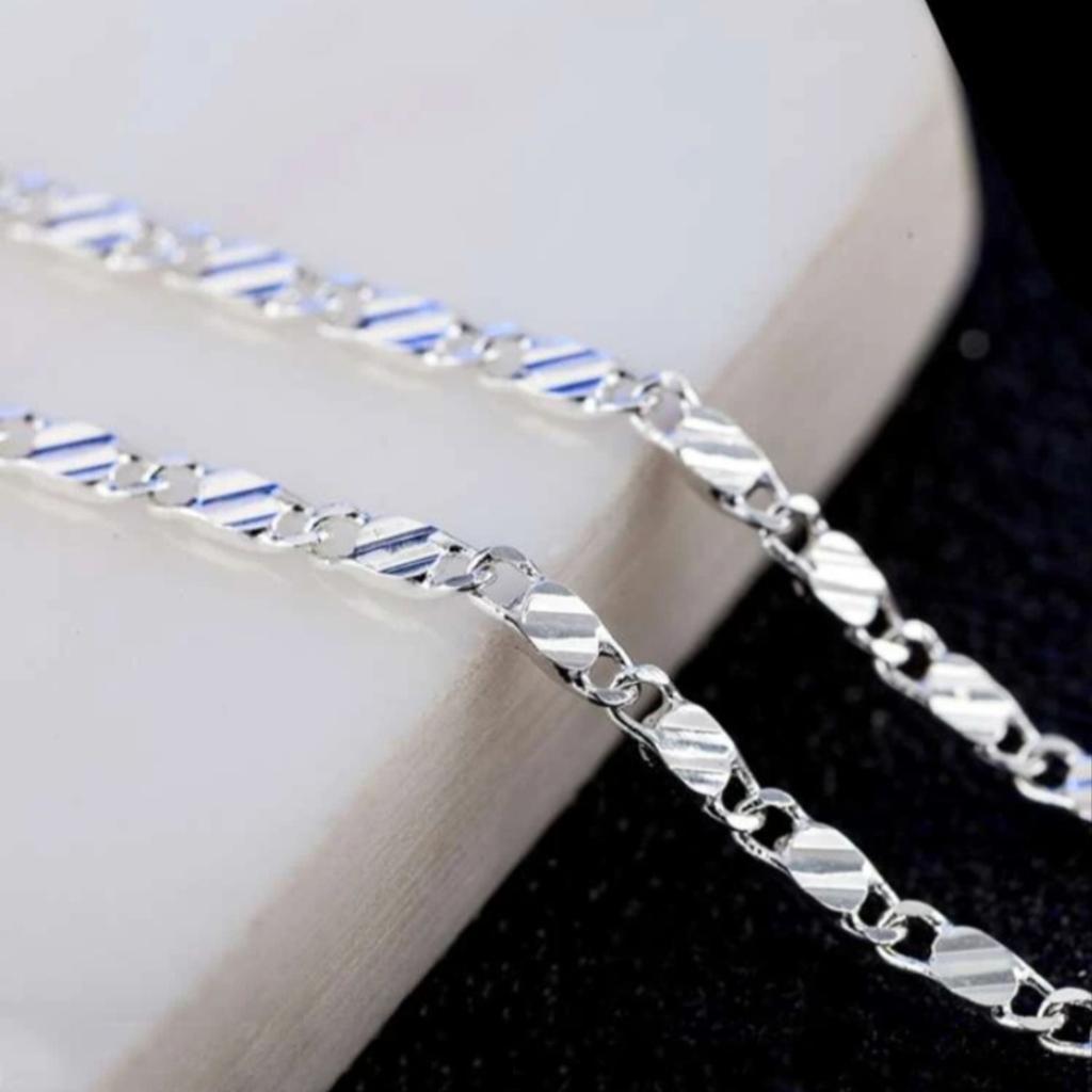 Mens sterling silver Chain Approx 47cm