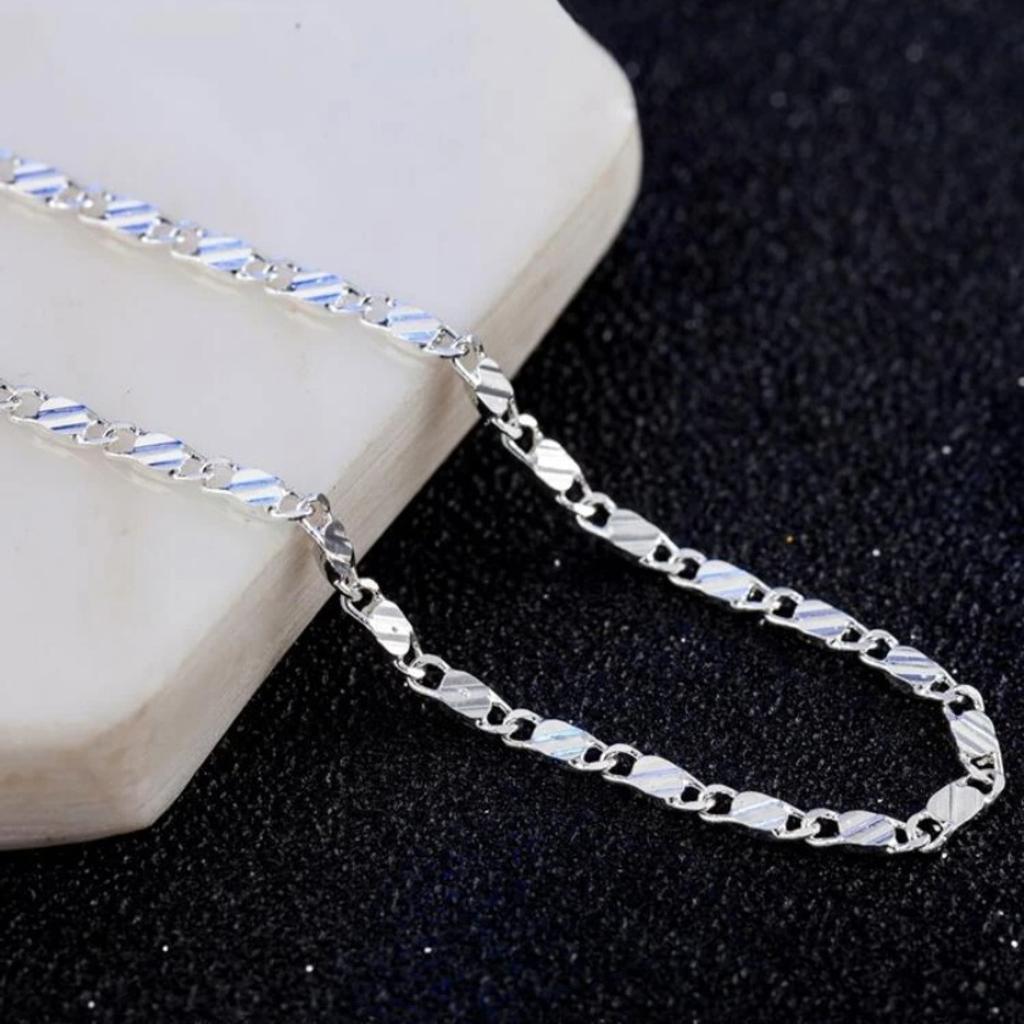 Mens sterling silver Chain Approx 47cm