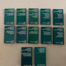 Verschiedene Ausgaben „Handbuch der deutschen Geschichte“ zu verkaufen.
12 Exemplare für 15€.
Jedes Einzelexemplar 2€