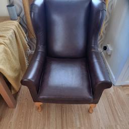 leather wing back chair
from marks and spencer
excellent condition
£60 ono