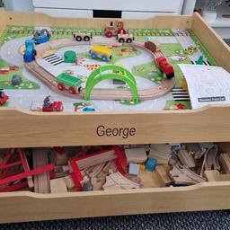is personalised but could be put other way, great condition comes with lots of pieces