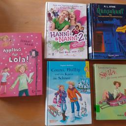 Verkaufe ein Buchpacket, bestehend aus 5 Jugendbüchern:
*Hanni & Nanni 2
*Applaus für Lola
*Gänsehaut
*Conni, Phillip und ein Kuss im Schnee
*Stella für immer und ewig
