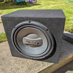 ** PRICE REDUCED **
12" Infinity boxed Subwoofer, in a sealed enclosure. Excellent condition of a fantastic make of sub.
Absolute bargain, £75.