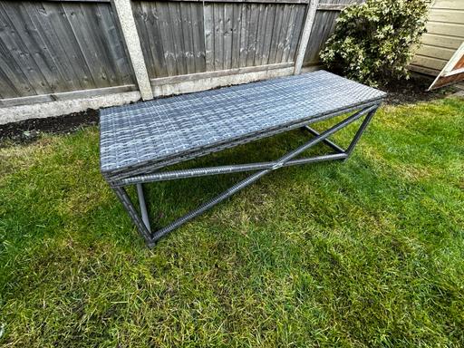 Buy & Sell West Midlands Coventry - Photos for Grey rattan garden bench 120x40