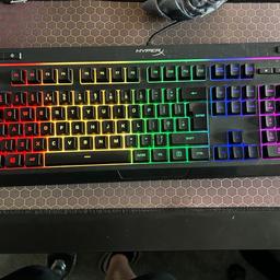 Hyper X Alloy Core RGB keyboard
Signature light bar, dynamic RGB lighting effects and 5-zone RGB backlighting
Durable, solid frame and spill resistant
Quiet, responsive keys with anti-ghosting functionality
Dedicated media controls and keyboard lock mode
Quick-access buttons for brightness, lighting modes and game Mode