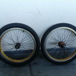 Gold bmx wheelset
20x size
Small cassette
Good tyres and innertubes
Ready to use
BARGAIN price
£20
Collection only Vauxhall se11
No time wasters or SCAMMERS