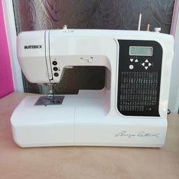 Butterick Sewing Machine Needs A New Foot Pedal Which Is About £25 To Buy Also But This Machine Can Also Be Used Without The Foot Pedal Comes With Extender table for larger projects 100 Decorative Stitches
Good Condition
Lever For Lifting Foot Presser Doesnt Always Catch When Lifting Up But Doesnt Affect The Machine Sewing

COLLECTION ONLY