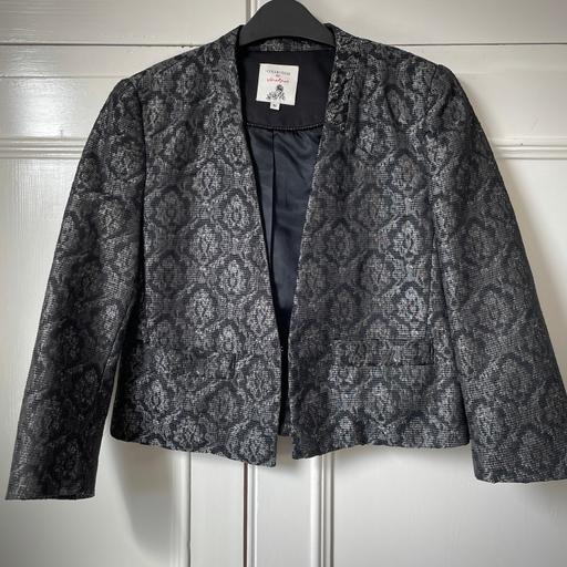 Buy & Sell Nottinghamshire Nottingham - Photos for Silver and Black jacquard pattern smartjacket