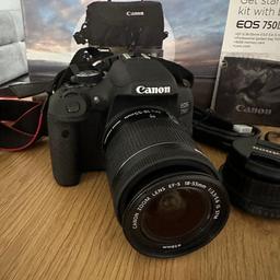 Canon 750D Spiegelreflexkamera mit Original Zubehör, Kameratasche und 16GB Speicherkarte!

Wurde nur 2-3 mal verwendet!
Keine Gebrauchspuren!

Bei weiteren Fragen, gerne melden!