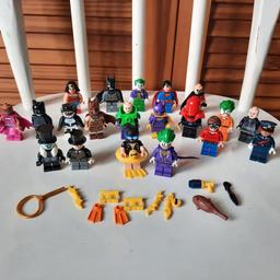 Sold as seen, may not be complete or have the original pieces that came with the set. It also may be dismantled for posting. 
the last row as shown in last photo are not lego these are included for free