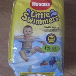 Brand new, unopened pack of 12x Huggies Little Swimmers swim pants, size 3-4 (7-15kg). Perfect condition, from a smoke & pet free home. Discounts available when purchasing multiple items, please get in touch for details.