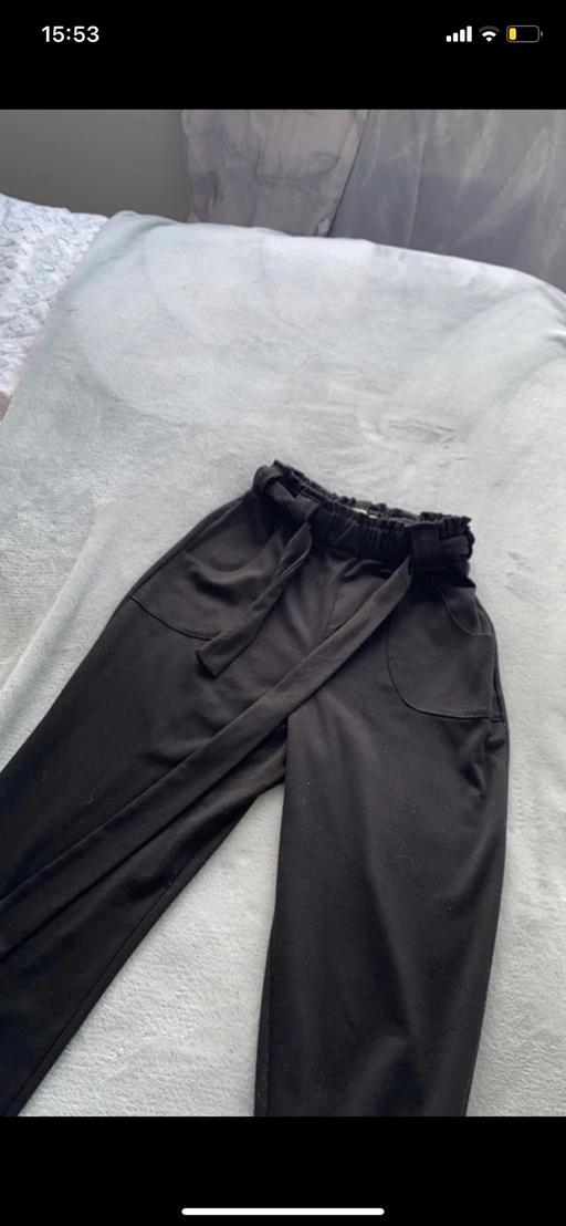 Buy & Sell County Durham Seaham - County Durham - Photos for Black paperbag trousers size small cropped