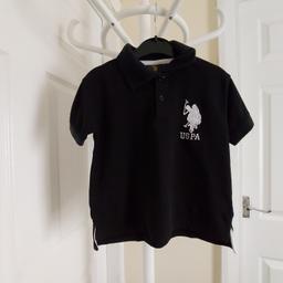 T-Shirt “U.S.Polo ASSN”

 Black Mix Colour

Good condition

Actual size: cm

Length: 40 cm front

Length: 43 cm back

Length: 25 cm – 27 cm from armpit side

Shoulder width: 35 cm

Length sleeves: 11 cm

Volume hand: 25 cm

Breast volume: 77 cm - 80 cm

Volume waist: 75 cm – 80 cm

Volume hips: 75 cm – 80 cm

Age: 5/6 Years

100 % Cotton

Exclusive of Decoration

Made in Bangladesh

Price £9.90