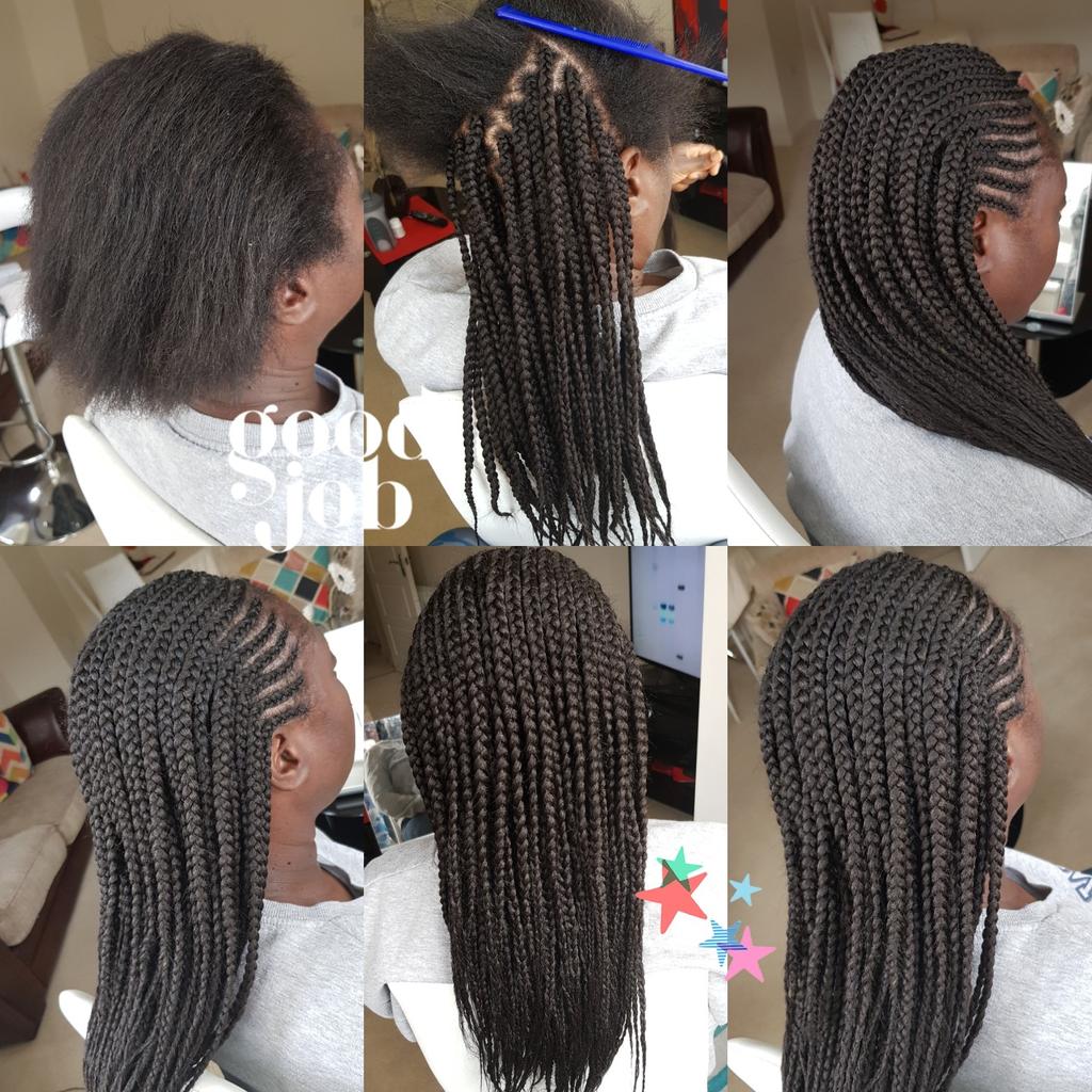 hello ladies ,I am a professional hair dresser,
I braids
twist
cornrows
weaves
crochet
tracks
I do it all except dye and cuts.
text me for prices
I do mobile if taxi fair is taken care of.