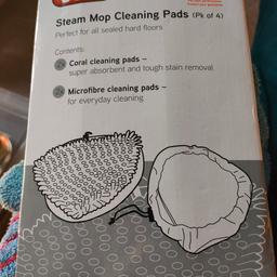 steam mop cloths, buffers, cleaning and microfiber