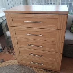chest of drawers in excellent condition only used in guest bedroom immaculate condition. 
size
width 30 inches
depth 17 inches
height 40 inches
collection only
please note postcode is ws2