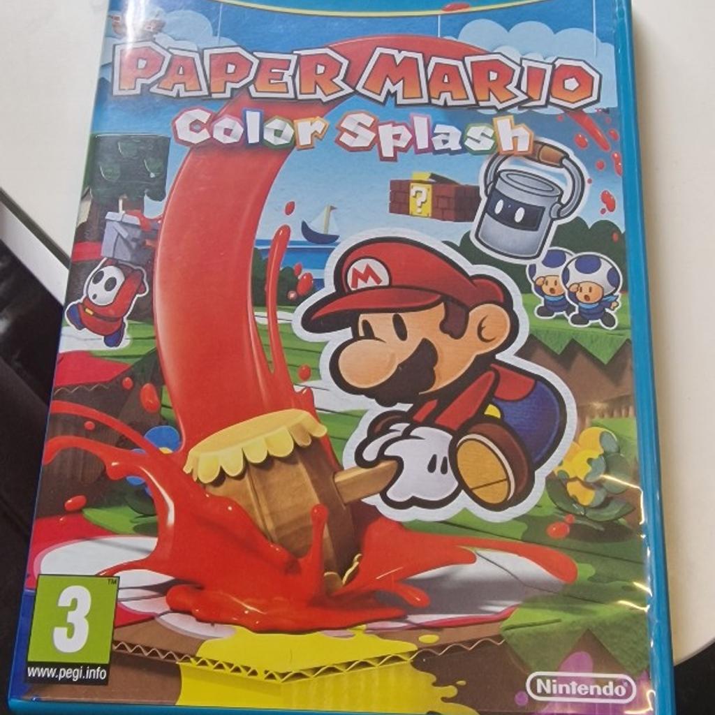 Trade In Paper Mario Color Splash Nintendo Wii U GameStop