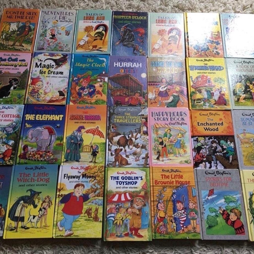 Lovely Selection of Vintage and some newer Enid Blyton Hardback Children’s Books.
In Good Condition
Perfect for the Enid Blyton Fan, Enthusiast or Collector.
28 Books available at £2 each
Or can do a Joblot offer
14 have now sold, see last picture for list of sold ones