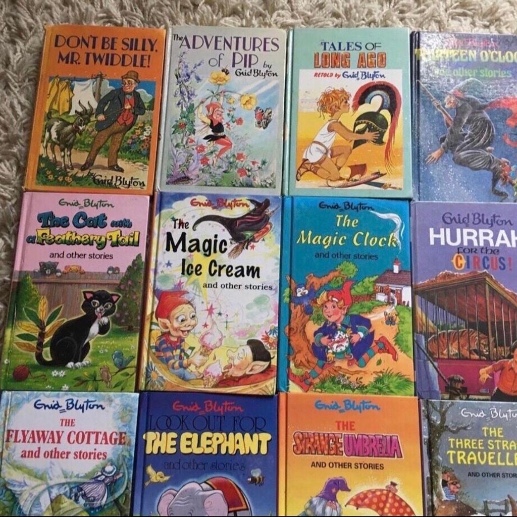 Lovely Selection of Vintage and some newer Enid Blyton Hardback Children’s Books.
In Good Condition
Perfect for the Enid Blyton Fan, Enthusiast or Collector.
28 Books available at £2 each
Or can do a Joblot offer
14 have now sold, see last picture for list of sold ones