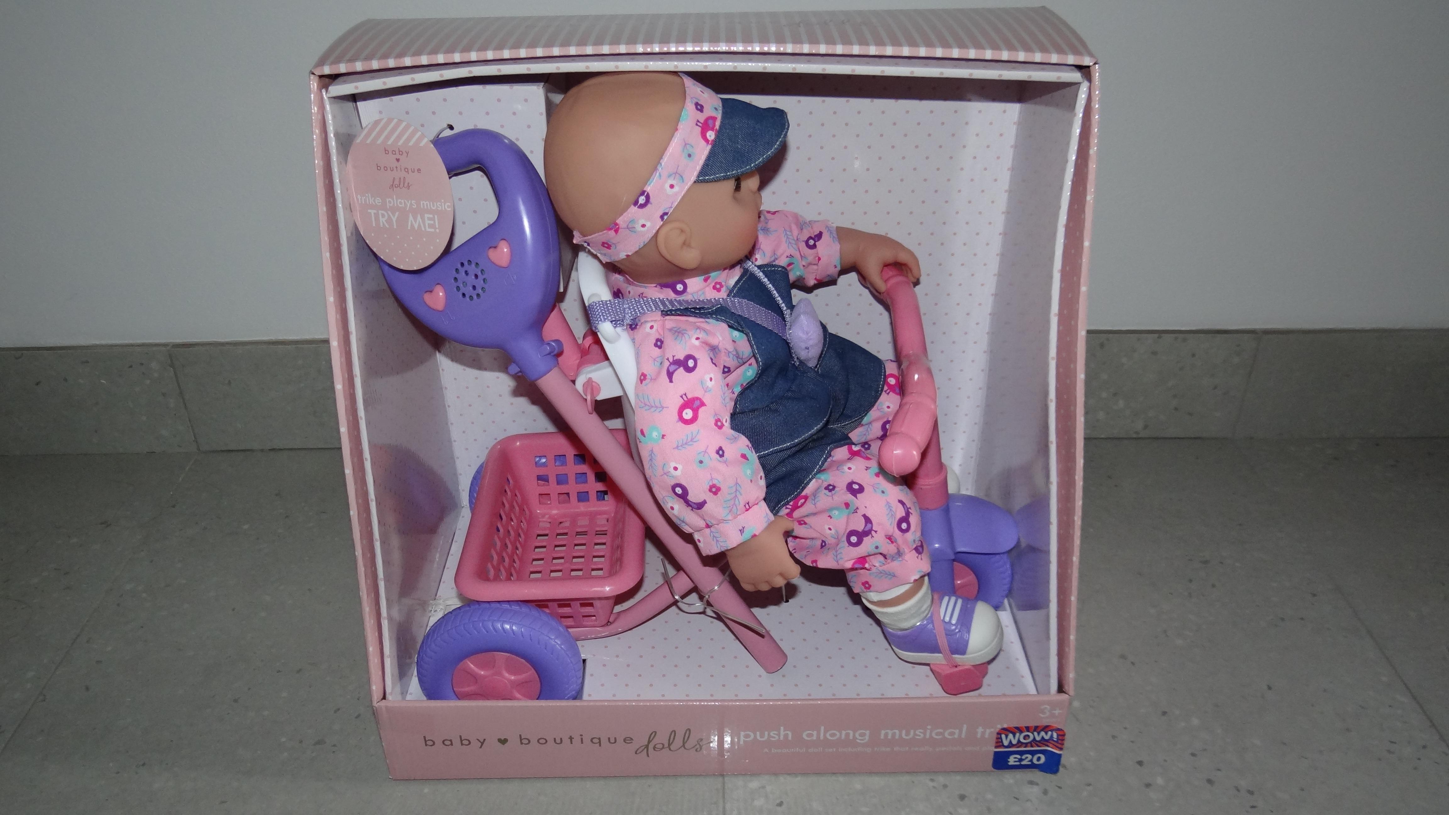 childrens push along trike