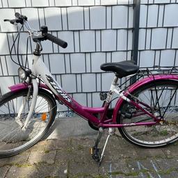 Verkaufen das Fahrrad unsere Tochter da sie ein anderes bekommen hat! Es hat 24Zoll und ist gut in Schuss! Wir hätten gerne so um die 40€ VHB….