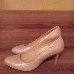 Lasocki Schuhe rose-- glitzernd, Absatz 8 cm, nur wenig getragen