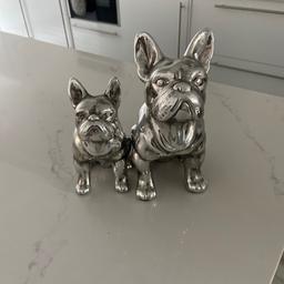 Superb set of 2 silver French bulldog statues in fab condition 
Collection from ware