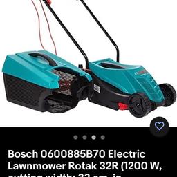 Bosch total lawnmower. Perfect working condition.