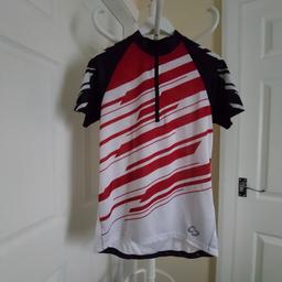 T-Shirt "Crivit"Sports Cycle

 White Red Multi Colour

New Without Tags

 Back are Located Pockets

Actual size: cm

Length: 67 cm front

Length: 74 cm back

Length: 45 cm from armpit side

Length sleeves: 32 cm from neck

Volume hand: 49 cm from neck

Breast volume: 91 cm – 93 cm

Volume waist: 87 cm – 90 cm

Volume hips: 87 cm – 90 cm

Size: M (UK) Eur 38/40

100 % Polyester

 Made in China

Price £ 15.90