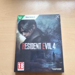 verkaufe hier das neue Resident Evil 4 für die Xbox series X.
Es ist neu und noch versiegelt.
Mit 3D Cover