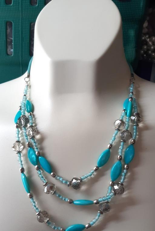 Buy & Sell Merseyside Saint Helens - Photos for Turquoise glass and crystal bead necklace