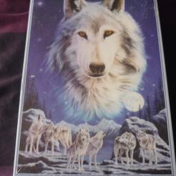 Brand new still sealed 1500 piece "night of the wolves" jigsaw