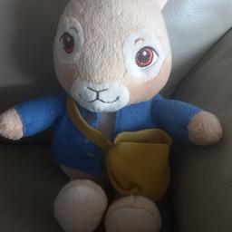 talking peter rabbit soft toy in great condition. collection only