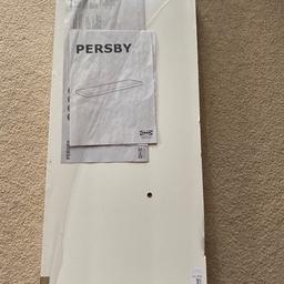 Ikea Persby White Floating Wall Shelf. Unopened. 59x26cm, fixings not included, RRP £12