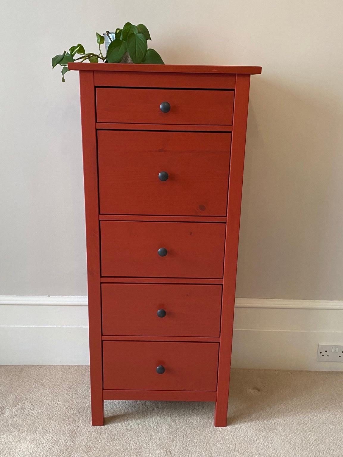 IKEA Hemnes Tallboy Chest of Drawers Red in N19 London Borough of ...