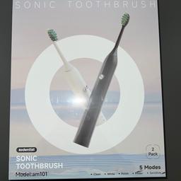 SONIC toothbrush (2pack: schwarz und weiß)
Model: am101