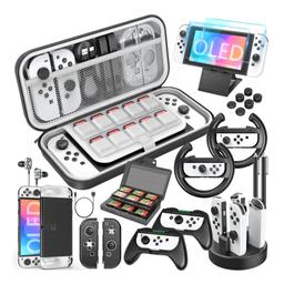 NEW HEYSTOP Case for Nintendo Switch OLED Model Accessories, 27 in 1 Carry Case for Switch OLED Console with Protective Cover,Grip,Game Card Case,Grips Racing Wheels,Grip Charge Dock,Grip Cover etc, R B

I'm happy to post for postage cost Thanks
