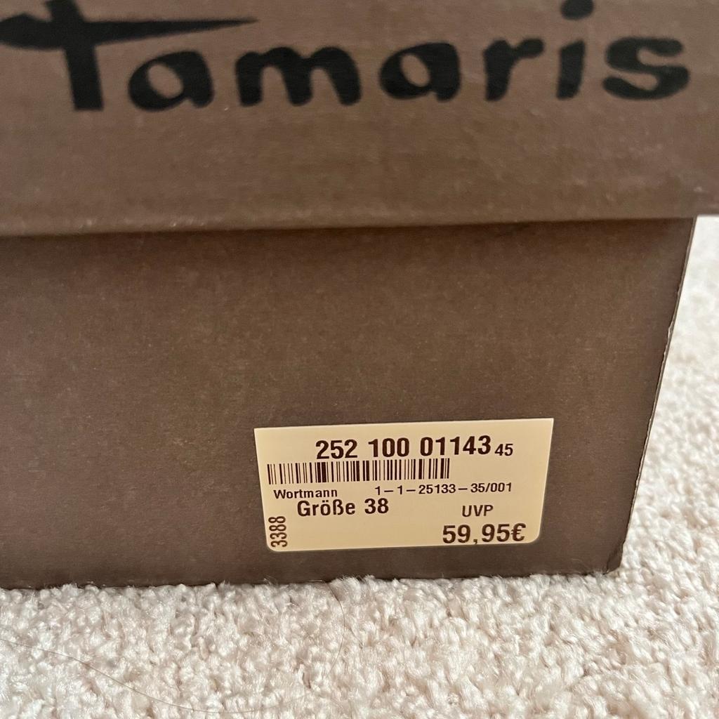 Schöne und einzigartige High Heels von Tamaris!!!

Neu & ungetragen!! OVP

Ein Blickfang für jeden Auftritt.

Farbe: Schwarz
Gr. 38
Absatzhöhe: ca. 10 cm

Neupreis: 59,95€

Versand zzgl. 5€ per Päckchen möglich.