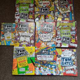 Tom Gates books x 10, includes hard and soft backs, in excellent condition, from a pet and smoke free home.

Will sell separately for £2 each

Other children's books listed.

Postage or local delivery available on request.