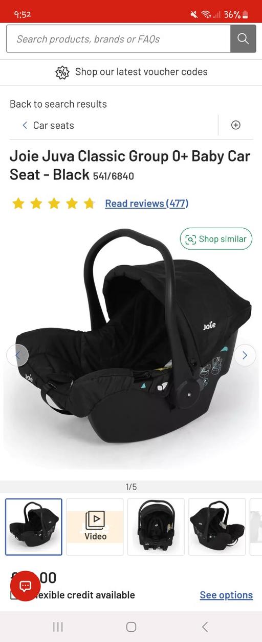 Buy & Sell Old Ford East London - Photos for Joie 0+ baby car seat