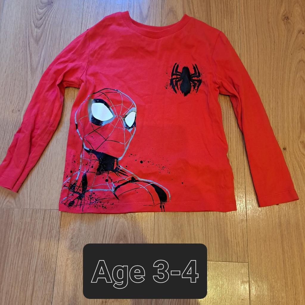 long sleeve spiderman top bought from M&S