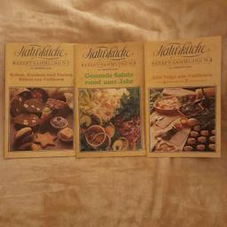 Verkaufe Hermine Klein Naturküche Hefte, Rezept-Sammlung Nummer 4, 5 und 7, in sehr gutem Zustand.