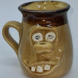 Pretty Ugly Pottery Glazed Stoneware Mug  Coffee Tea Cup Quirky