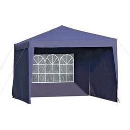 3m x 3m Pop Up Weather Resistant Garden Gazebo all new in box was £170 and now £120 and we can deliver local free

With three full-length side panels and a pyramid roof, this navy gazebo will shelter your garden from wind and rain, creating the perfect spot for a picnic lunch or kids' play area. Waterproof fabric will keep the interior dry: steel poles reinforce the fabric panels and guy ropes can be fixed to the ground for extra stability. With pop-up assembly, the structure is easy to install

Made from polyester.

Frame made from steel.

Powder coated steel coating.

Size H255, W300, D300cm.