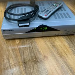 ideal for free sat and European channels comes with scart lead 
This is not a HD box