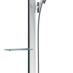 Rainfiniy 130 3 jet Shower set in chrome and mirror. Head, hose , mirror slide rail and mirror shelf for shampoo/gel. All unused with hose and fixings in sealed bags. It does Not come with the plumbing behind the wall . Collection only