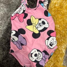 Minnie mouse swimming suit £2  9-12 months