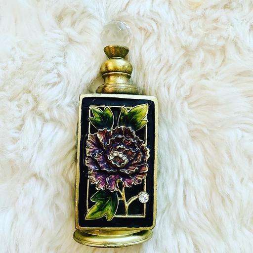 Buy & Sell Dorset Bournemouth, Christchurch and Poole - Photos for Purple Pink Flower Vintage Brass Bottle